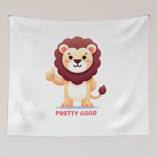 Item preview, Cute lion, thumbs up gesture: pretty good designed and sold by perfect-radius.