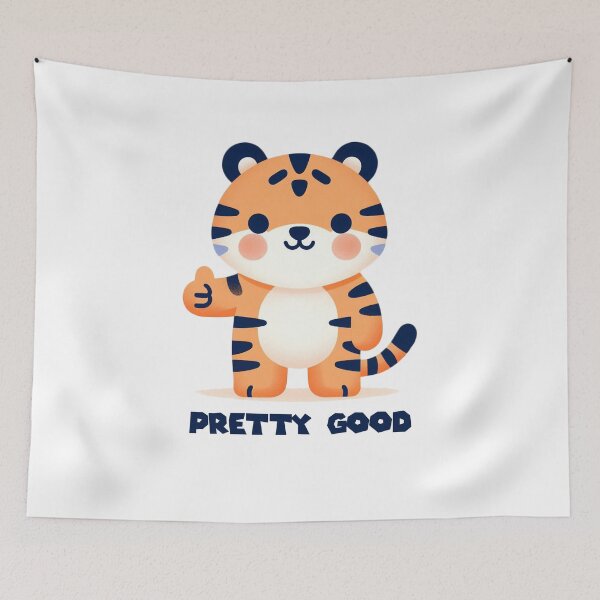 Item preview, Cute tiger, thumbs up gesture: pretty good designed and sold by perfect-radius.
