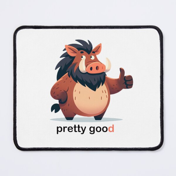 Item preview, Cute wild boar, thumbs up gesture: pretty good designed and sold by perfect-radius.