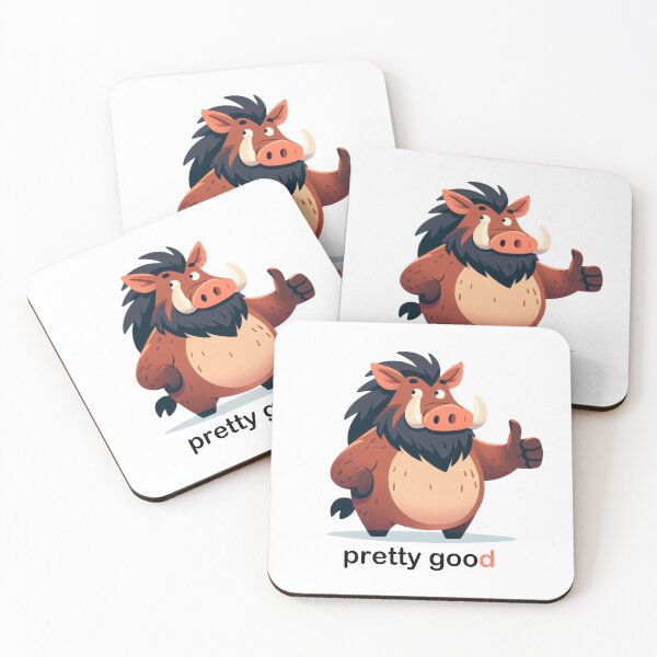 Item preview, Cute wild boar, thumbs up gesture: pretty good designed and sold by perfect-radius.