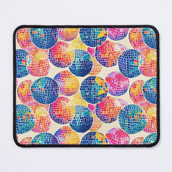Item preview, Disco Balls colorful rainbow design on White  designed and sold by NikkofTime.