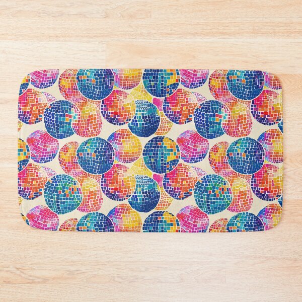 Item preview, Disco Balls colorful rainbow design on White  designed and sold by NikkofTime.