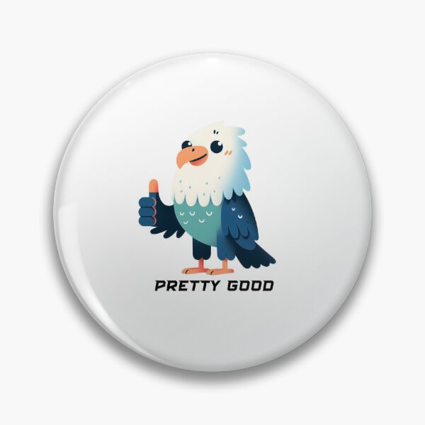 Item preview, Cute eagle, thumbs up gesture: pretty good designed and sold by perfect-radius.