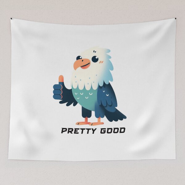 Item preview, Cute eagle, thumbs up gesture: pretty good designed and sold by perfect-radius.
