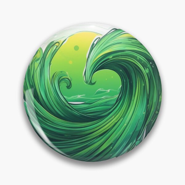 Item preview, Green wind wave designed and sold by JangmiHorang.