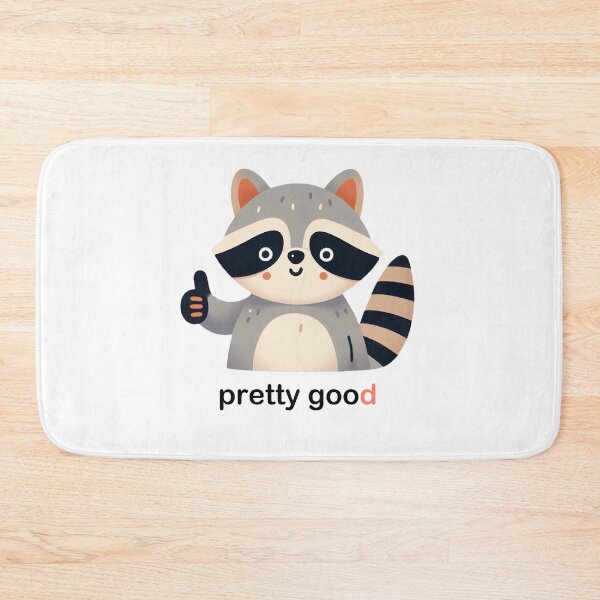Item preview, Cute raccoon, thumbs up gesture: pretty good designed and sold by perfect-radius.