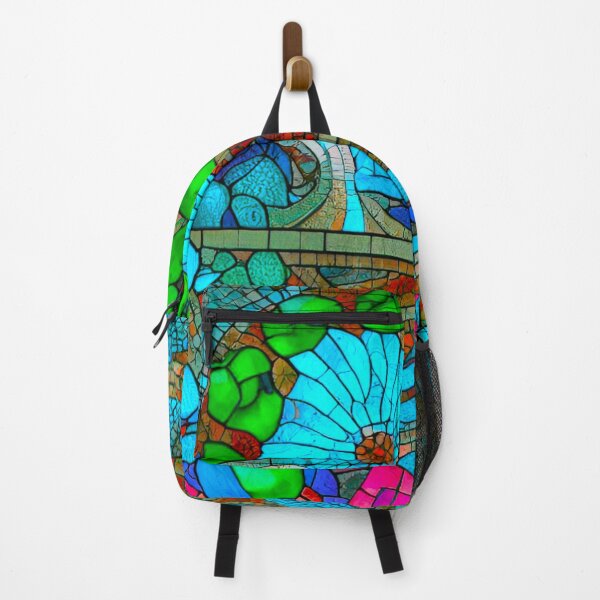Item preview, Azure Symphony: Blue Stained Glass Pattern Design designed and sold by GrizzlyCollective.