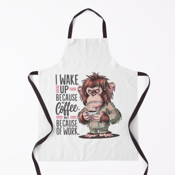 Item preview, I wake up because of coffee orangutan designed and sold by syedmaaz.