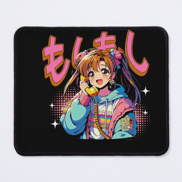 Item preview, Moshi Moshi! Retro 90s vibes Old school phone call designed and sold by Japatonic Shop.