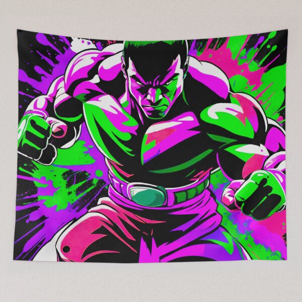 Item preview, Powerhouse Warrior: Fierce MMA Fighter in Fight Stance designed and sold by GrizzlyCollective.
