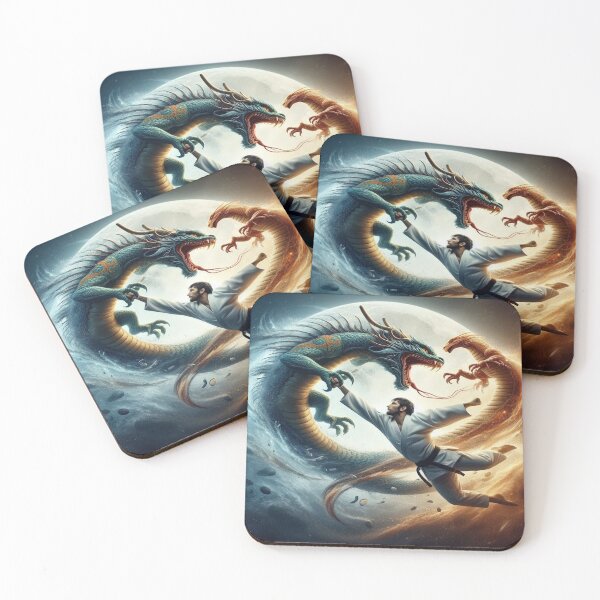 Item preview, Judo, sport, combat, martial art, dragon, moon designed and sold by Redbdon.