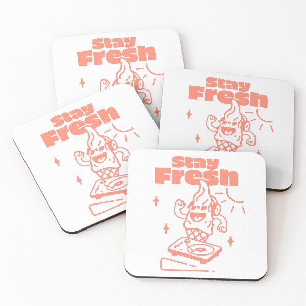 Artikelvorschau, STAY FRESH Eis • Koralle • DJ entworfen und verkauft von Ursule-art.