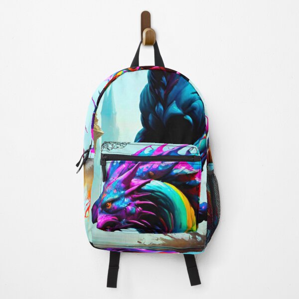 Item preview, Fiery Majesty: Vibrant Dragon Beast in Dark Fantasy designed and sold by GrizzlyCollective.