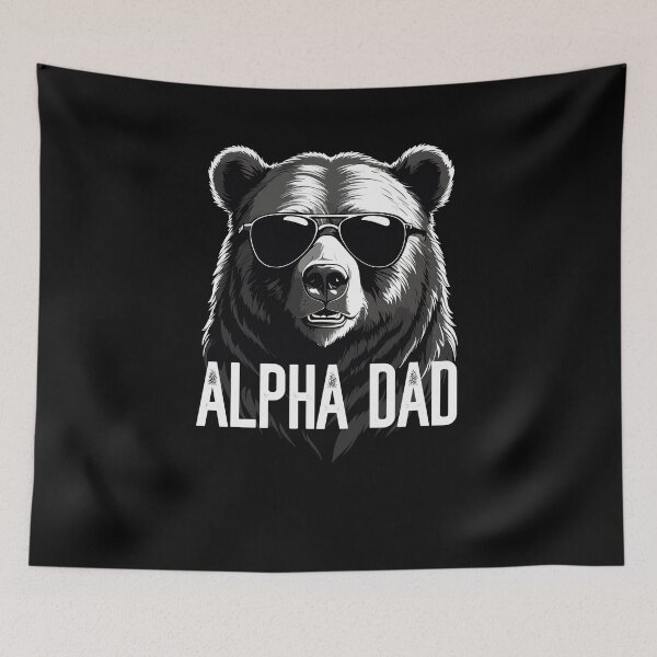Item preview, Alpha Dad Funny Bear Father Perfect Style designed and sold by LuminOrb.