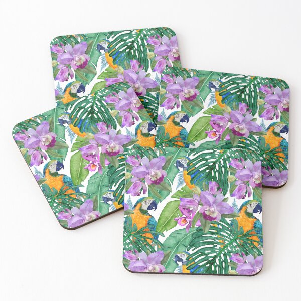 Item preview, Tropical Macaws And Orchids designed and sold by Sketchbook Designs.