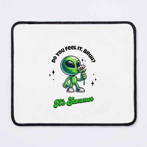 Item preview, Summer Encounter - Cute Alien with Flower designed and sold by BlueGoldArt.