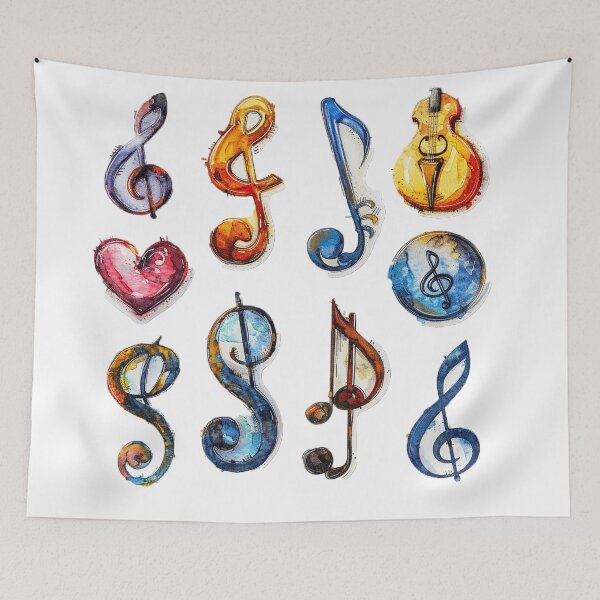 Item preview, musical notes designed and sold by Stickermagician.