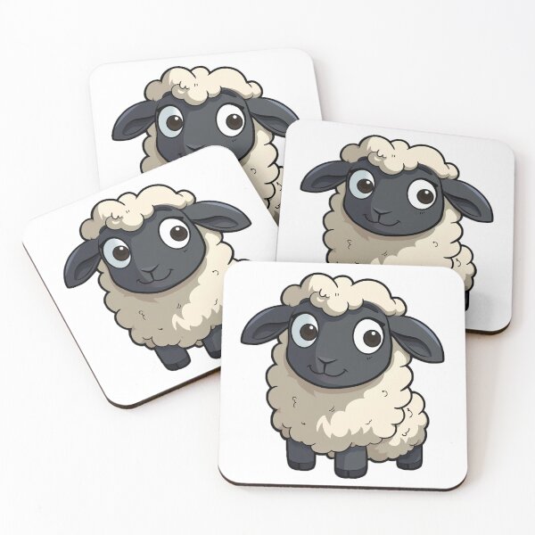 Item preview, Cute cartoon sheep designed and sold by Stickermagician.