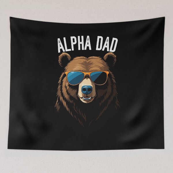 Item preview, Alpha Dad Funny Bear Father Perfect Style designed and sold by LuminOrb.