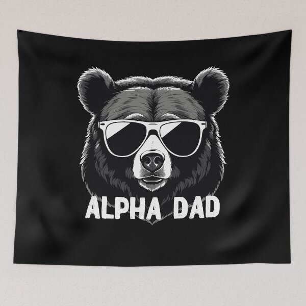 Item preview, Alpha Dad Funny Bear Father Perfect Style designed and sold by LuminOrb.