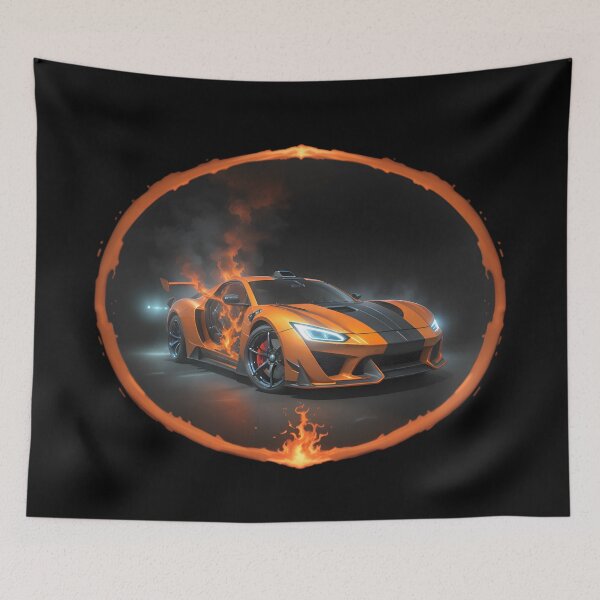 Item preview, Cool Flaming Racing Sports Car designed and sold by TheArtOfPat.