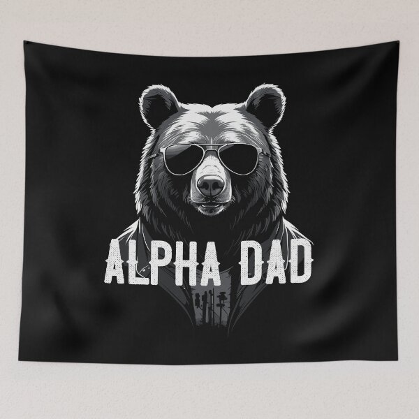 Item preview, Alpha Dad Funny Bear Father Perfect Style designed and sold by LuminOrb.