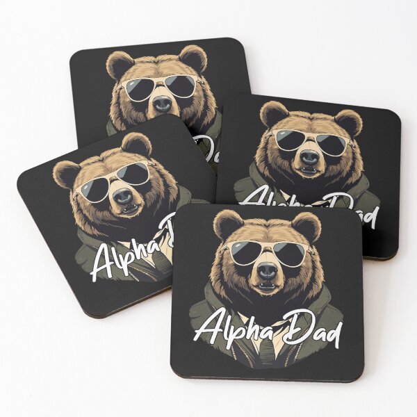 Item preview, Alpha Dad Funny Bear Father Perfect Style designed and sold by LuminOrb.