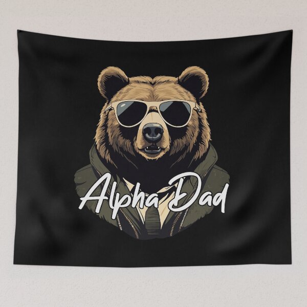 Item preview, Alpha Dad Funny Bear Father Perfect Style designed and sold by LuminOrb.
