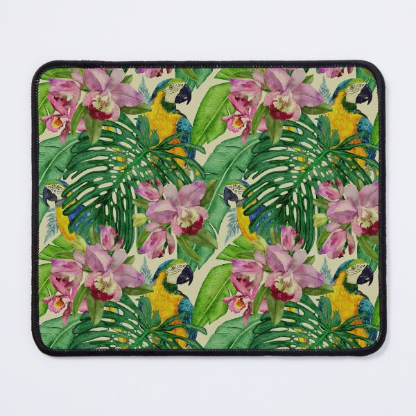 Item preview, Vintage Tropical Macaws And Orchids designed and sold by Sketchbook Designs.