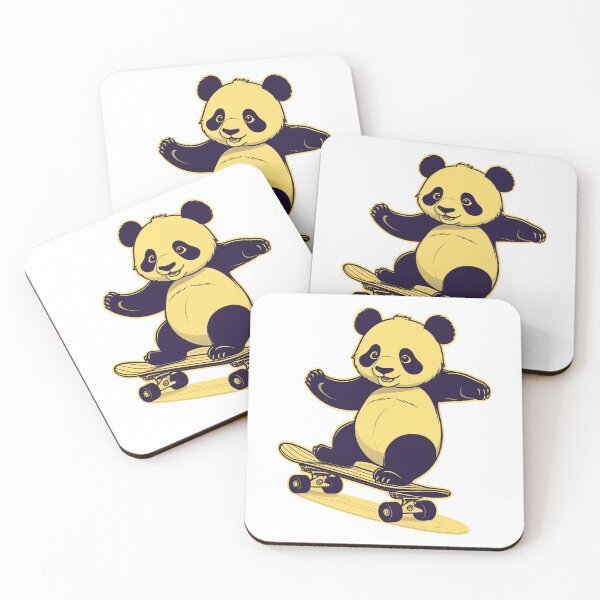 Item preview, panda skateboarding designed and sold by misbahsiro.