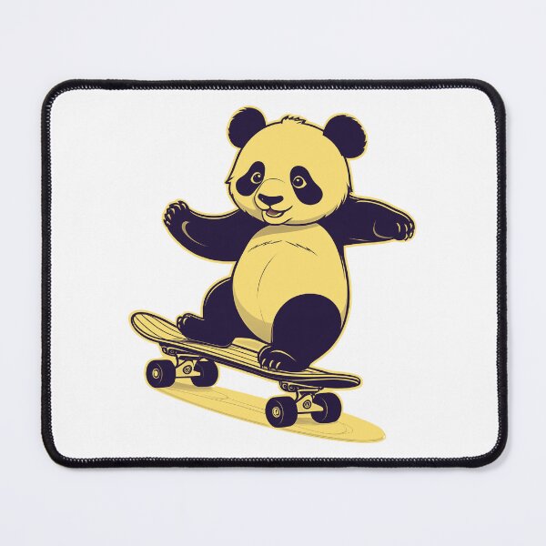 Item preview, panda skateboarding designed and sold by misbahsiro.