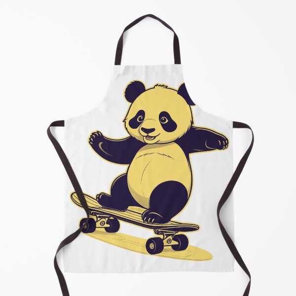Item preview, panda skateboarding designed and sold by misbahsiro.