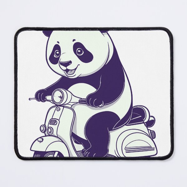 Item preview, panda riding scooter designed and sold by misbahsiro.