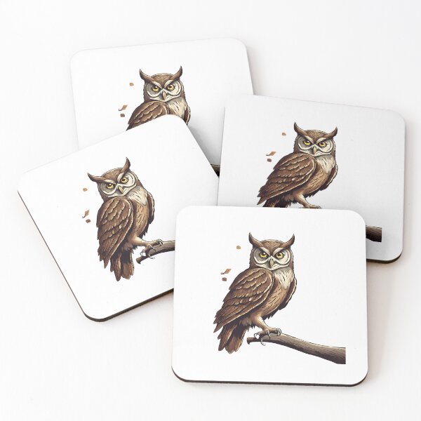 Item preview, Powerful owl - on branch designed and sold by maggiesens.
