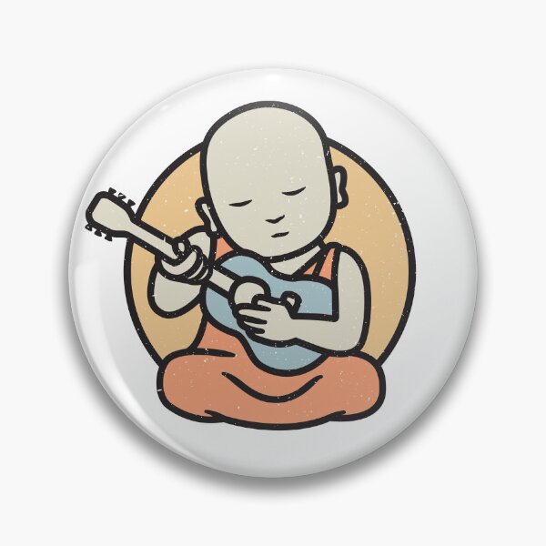 Item preview, Buddha Guitar - Buddhist Monk Guitarist Musician designed and sold by propellerhead.