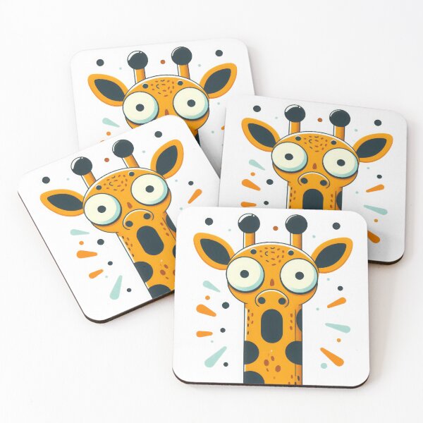 Item preview, Surprised Giraffe designed and sold by samitdigitalart.