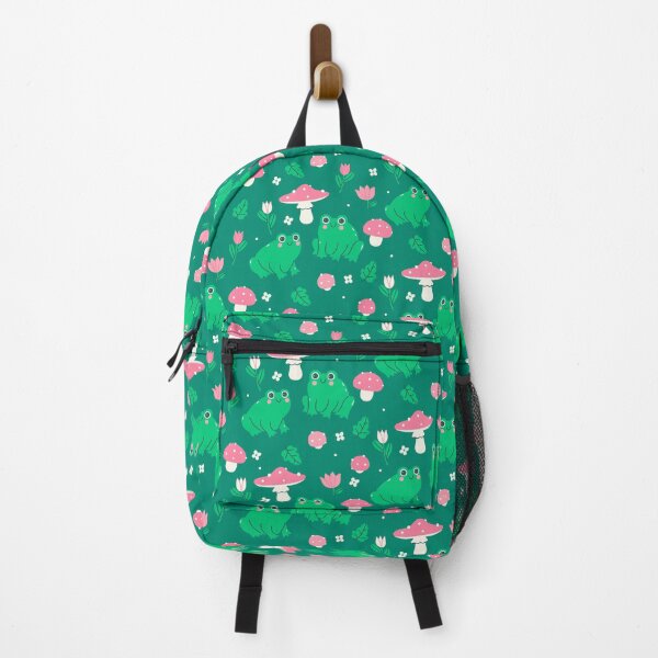 Item preview, cute frogs, flowers, fly agarics. designed and sold by burbura.