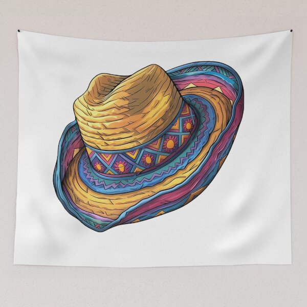 Item preview, Mexican straw hat designed and sold by Stickermagician.