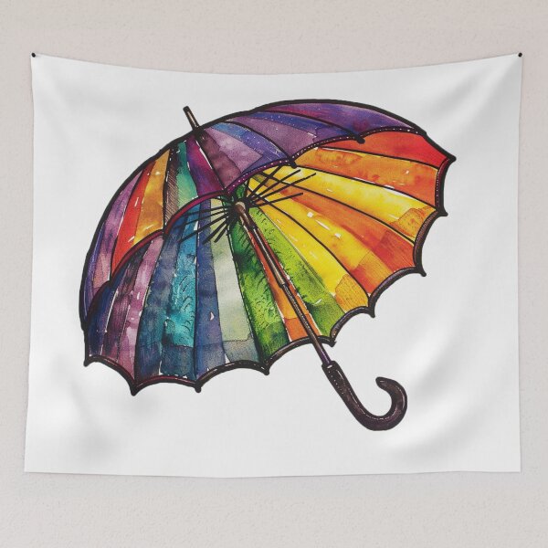 Item preview, Colorful umbrellas designed and sold by Stickermagician.
