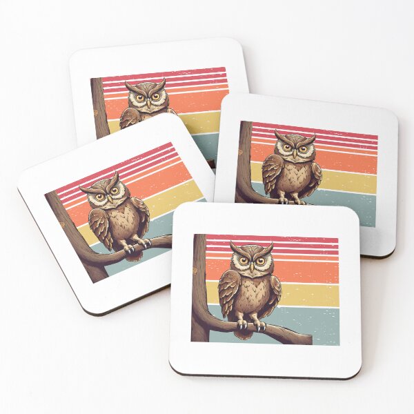 Item preview, Powerful owl retro - on branch designed and sold by maggiesens.