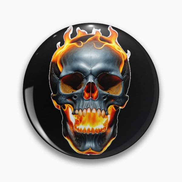 Item preview, skull engulfed in flames designed and sold by Mmarchi1991.