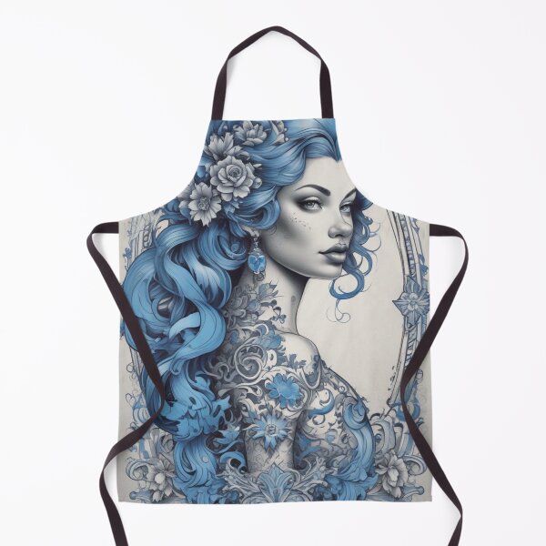 Item preview, Blue Tattoo Pinup designed and sold by MatrixTattoo.