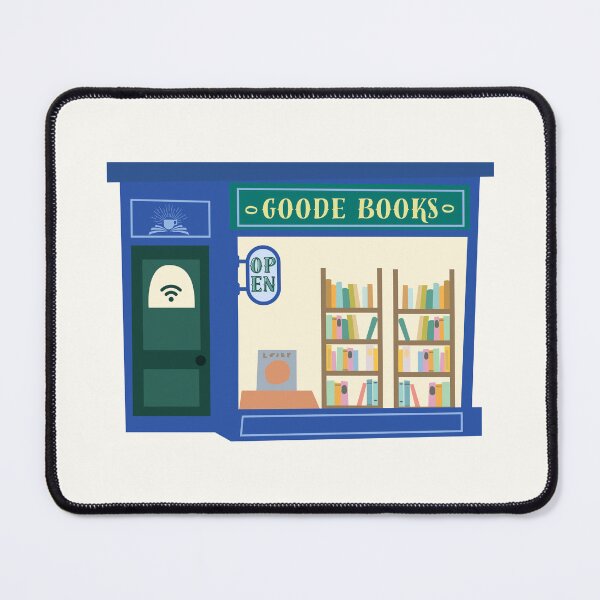 Item preview, Goode Books - bookstore green designed and sold by Neadoodles.