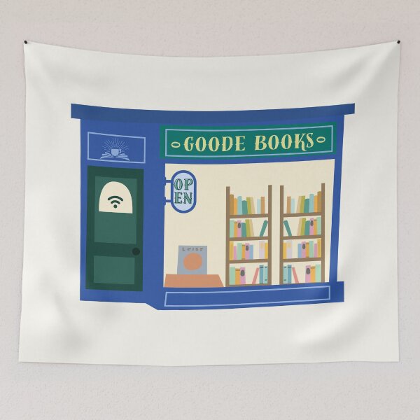 Item preview, Goode Books - bookstore green designed and sold by Neadoodles.