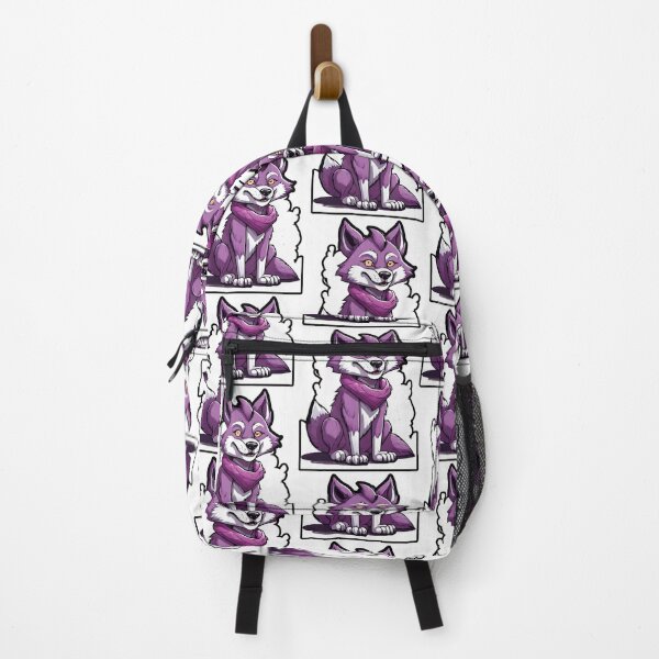 Item preview, Purple wolf with a scarf. designed and sold by Dudiudi.