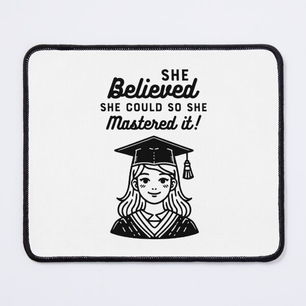 Item preview, She Believed She Could so She Mastered it! designed and sold by CowCanvas.