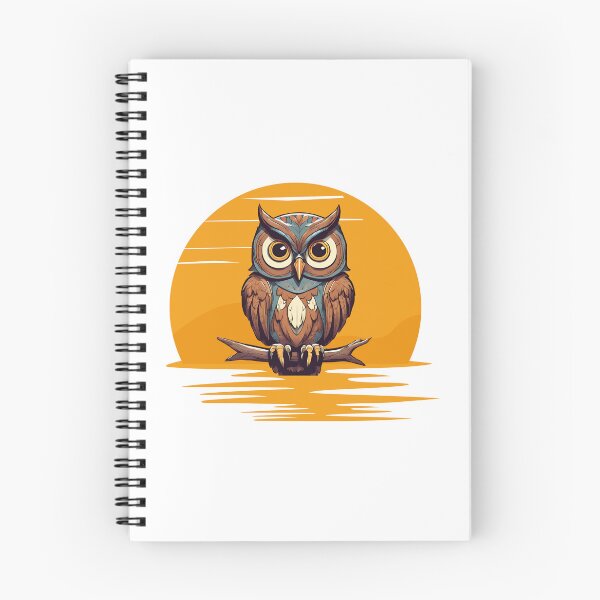 Item preview, Powerful owl retro sunset designed and sold by maggiesens.