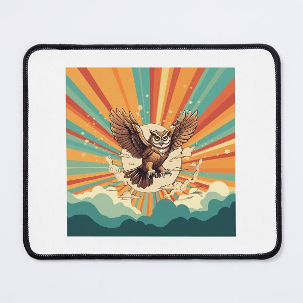 Item preview, Powerful owl retro sunset designed and sold by maggiesens.
