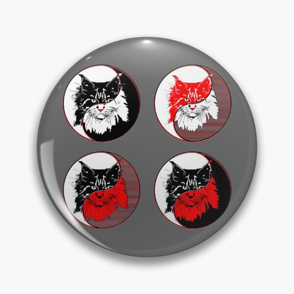 Item preview, yin yang balance harmony design eastern philosophy cat designed and sold by 4rpixs.
