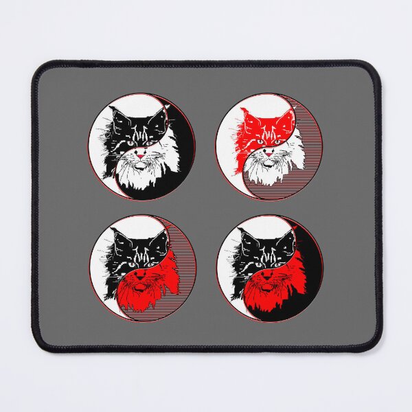 Item preview, yin yang balance harmony design eastern philosophy cat designed and sold by 4rpixs.
